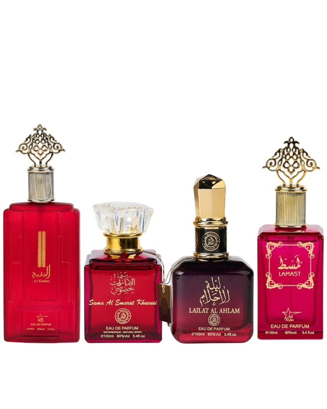 Set 4 Parfumuri Orientale De Dama - Al Khaleej + Sama Emarat + Lailat Ahlam + Lamast