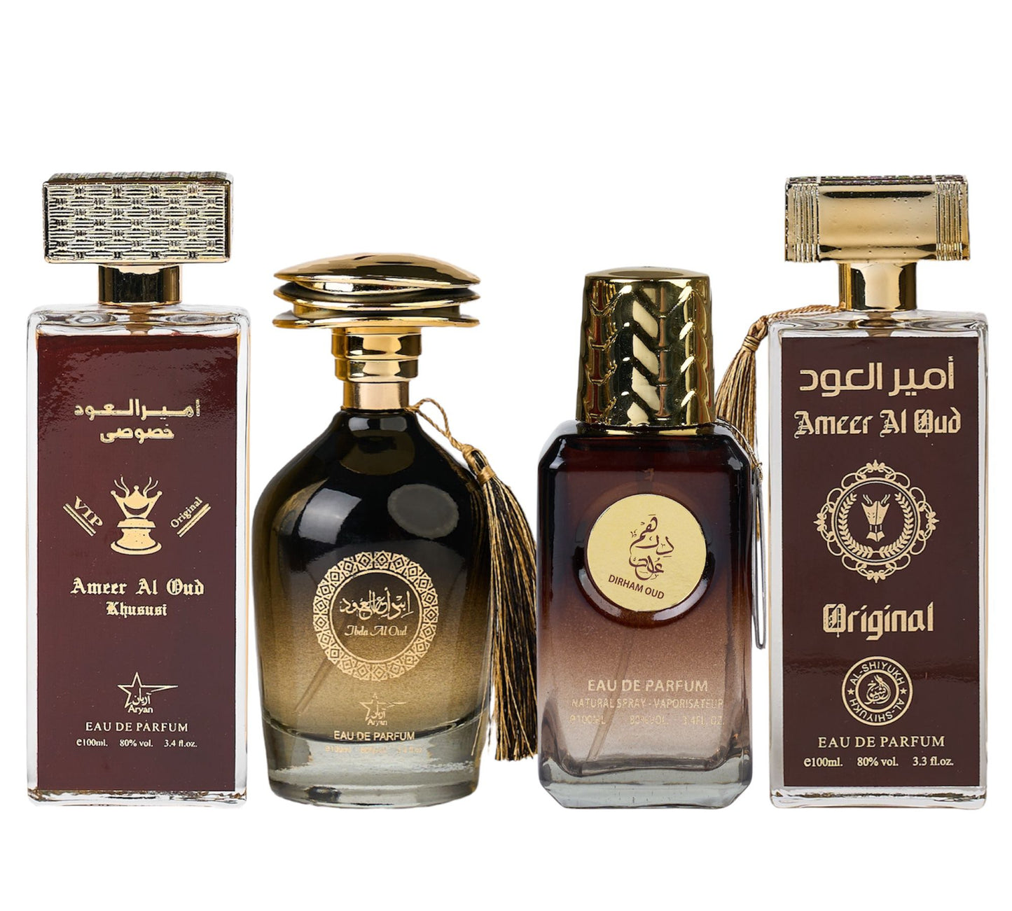 Set 4 Parfumuri Orientale de Barbati - Ameer Khususi + Ibda Al Oud + Dirham Oud + Ameer Original