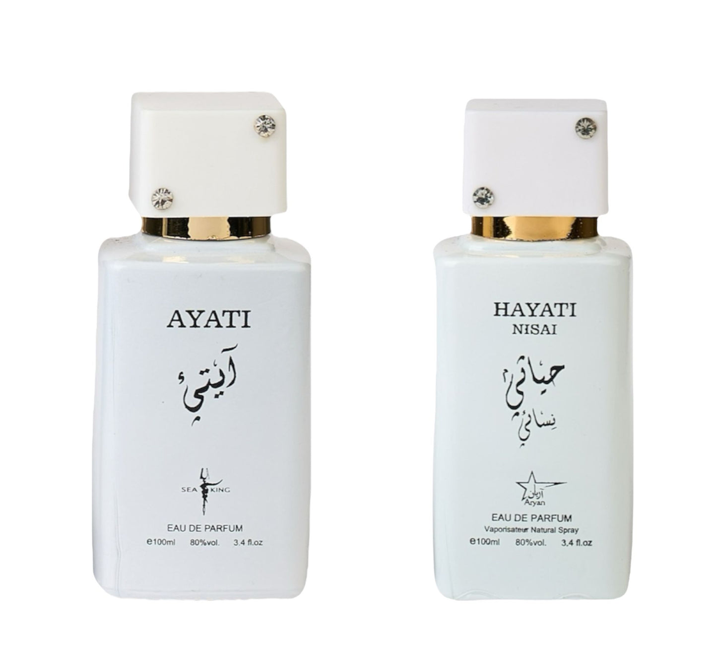 Set 2 Parfumuri Orientale ( Dama + Barbat ) - Hayati Nisai + Ayati White
