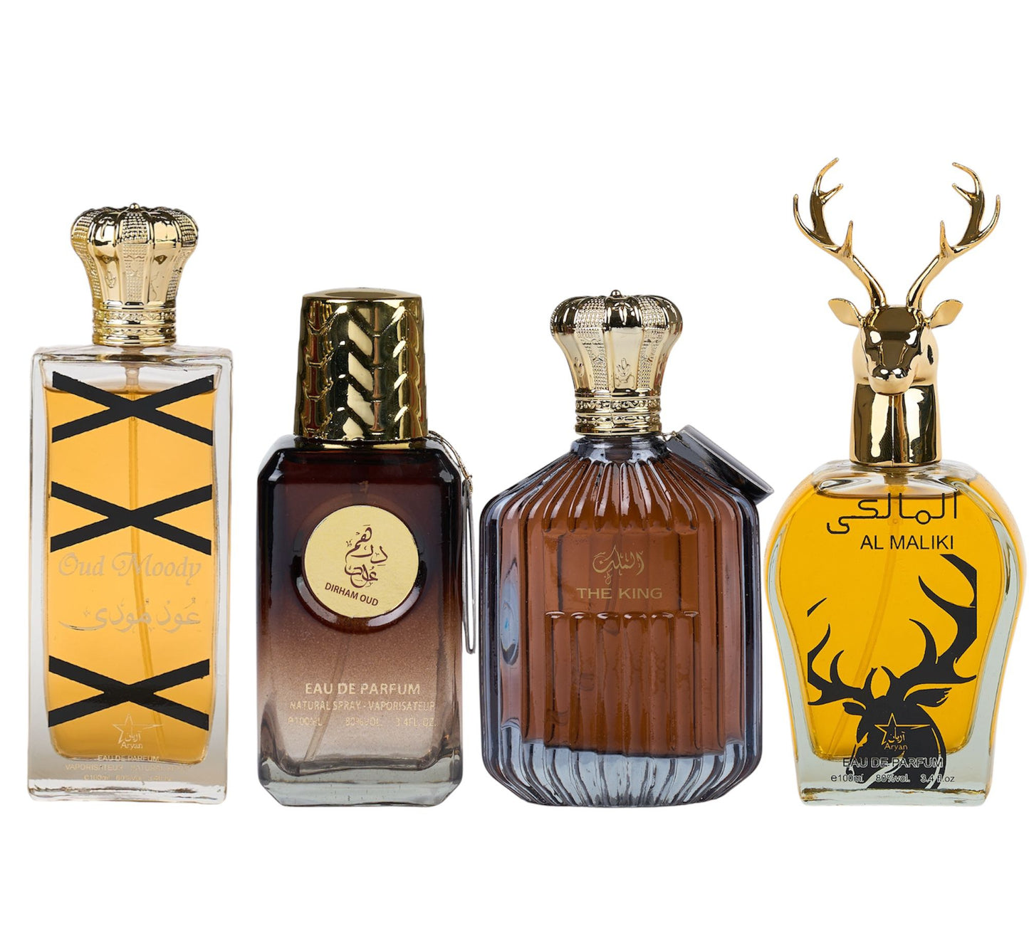 Set 4 Parfumuri Orientale de Barbati - Oud Moody + Dirham Oud + The King + Al Maliki
