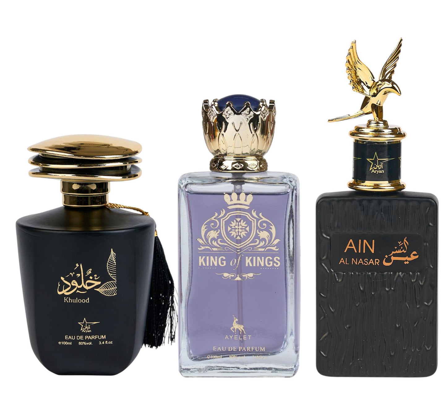 Set 3 Parfumuri Orientale De Barbati - Khulood + King Of Kings + Ain Al Nasar