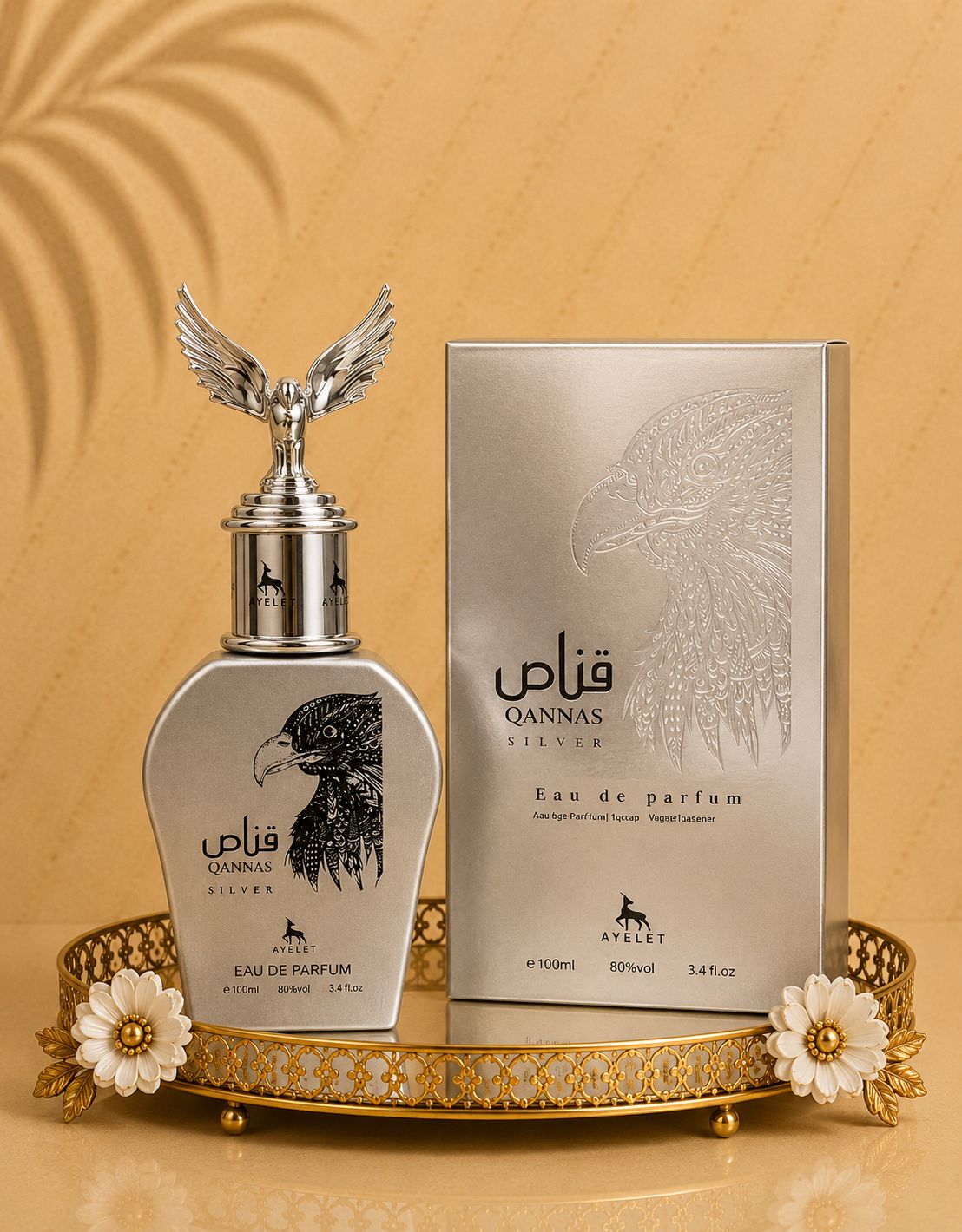 Set 5 Parfumuri Orientale Barbatesti - Qannas Silver + Malik al Arab + Tahir + Crystal White Diamonds + Wajud