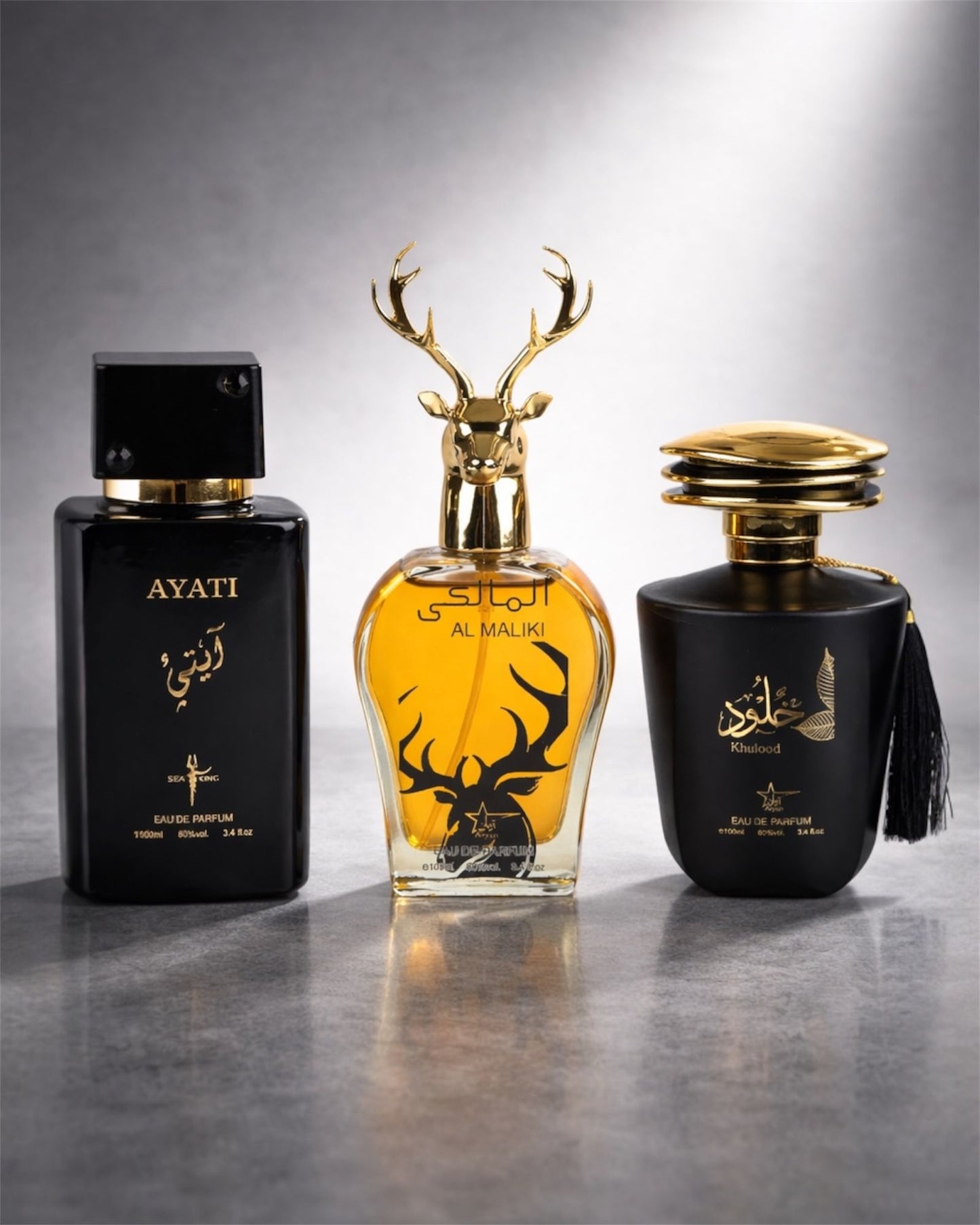 Set 3 Parfumuri Orientale De Barbati - Ayati Black + Al Maliki + Khulood
