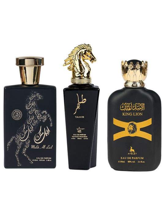 Set 3 Parfumuri Orientale De Barbati - Malik al Lail + Tahir + King Lion