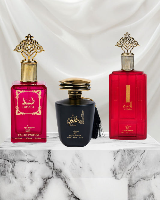 Set 3 Parfumuri Orientale Unisex - Lamast + Khulood + Al Khaleej
