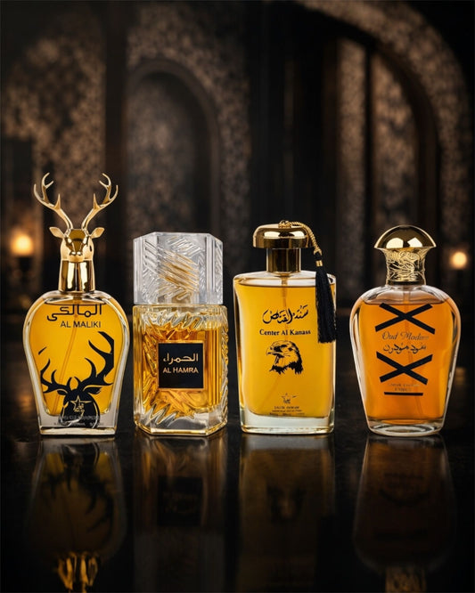 Set 4 Parfumuri Orientale De Barbati -  Al Hamra Royal + Oud Modern + Center el Kannas + Maliki (Copy)