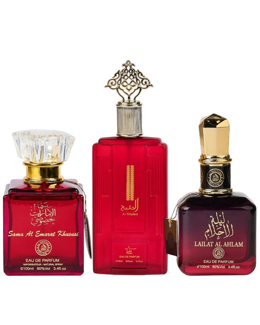 Set 3 Parfumuri Orientale De Dama - Sama Emarat + Al Khaleej + Lailat Ahlam