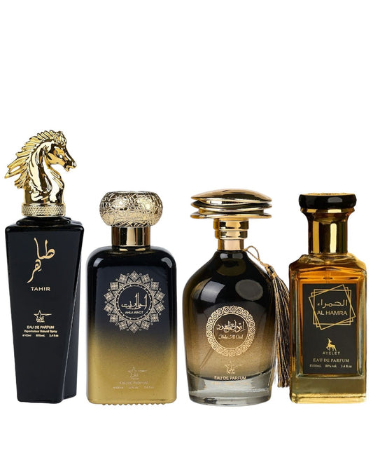 Set 4 Parfumuri Orientale Barbatesti - Tahir + Ahla Waqt + Ibda al Oud + Al Hamra