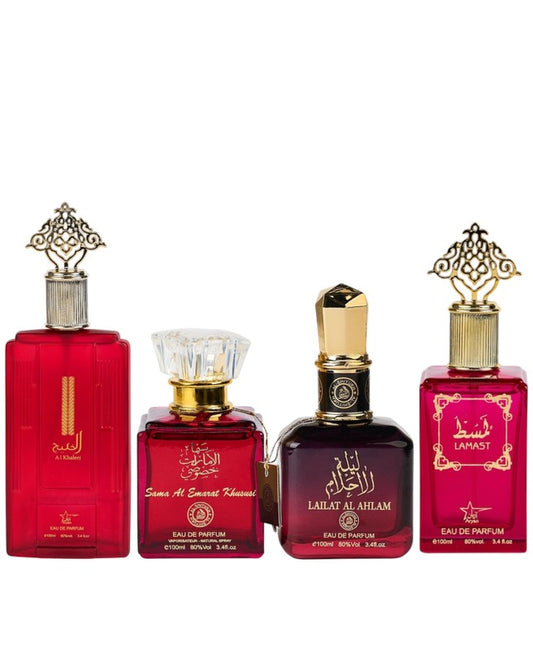 Set 4 Parfumuri Orientale De Dama - Al Khaleej + Sama Emarat + Lailat Ahlam + Lamast