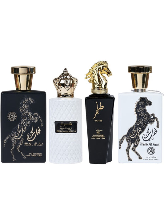 Set 4 Parfumuri Orientale De Barbati - Malik al Lail + Oud Romancia + Tahir + Malik al Arab