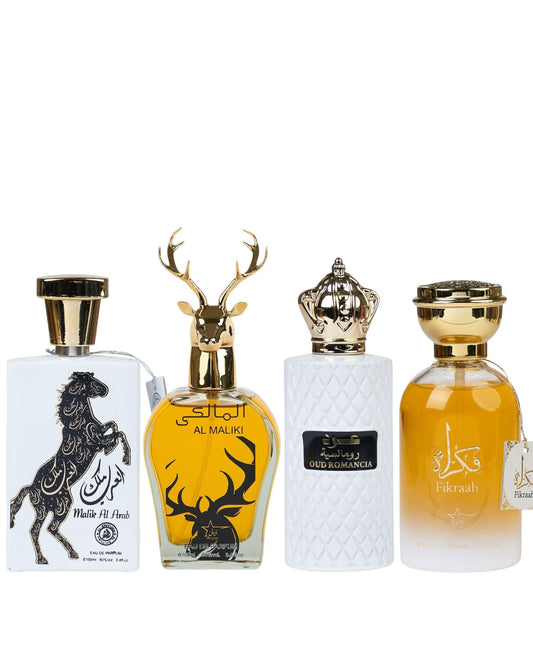 Set 4 Parfumuri Orientale De Barbati - Malik al Arab + Maliki +Oud Romancia + Fikrah