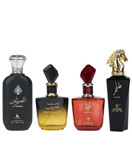 Set 4 Parfumuri Orientale (2xDama + 2xBarbati) - Al Sayadin + Anaya + Bint Haroon + Tahir