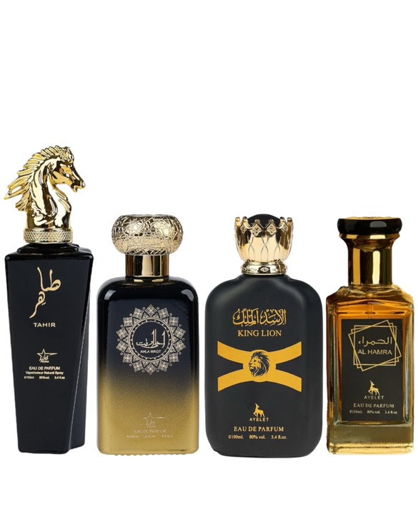 Set 4 Parfumuri Orientale Barbatesti - Tahir + Ahla Waqt + King Lion + Al Hamra