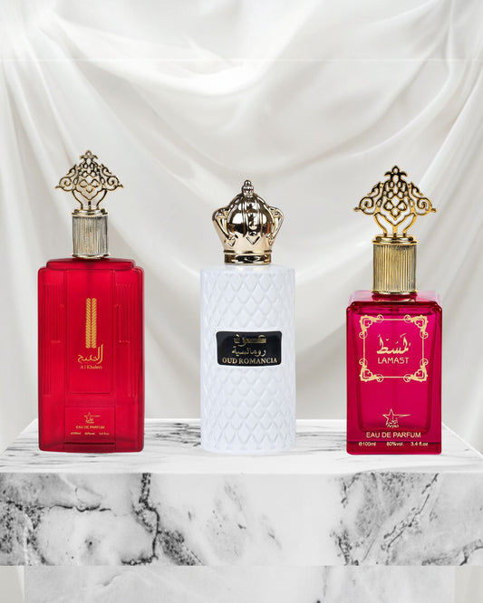 Set 3 Parfumuri Orientale De Dama - Al Khaleej + Oud Romancia + Lamast