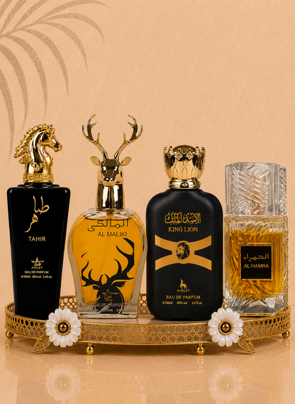 Set 4 Parfumuri Orientale Barbatesti - Tahir + King Lion + Al Hamra Royal + Maliki