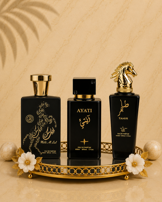 Set 3 Parfumuri Orientale De Barbati - Malik al Lail + Tahir + Ayati Black