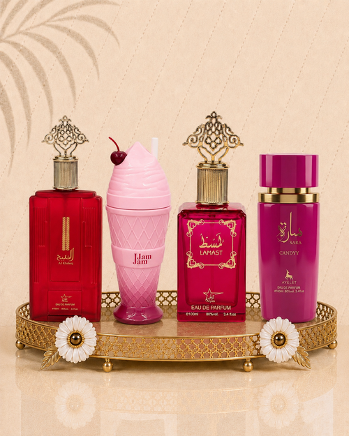 Set 4 Parfumuri Orientale De Dama - Al Khaleej + Jam Jam Pink + Lamast + Sara Candy