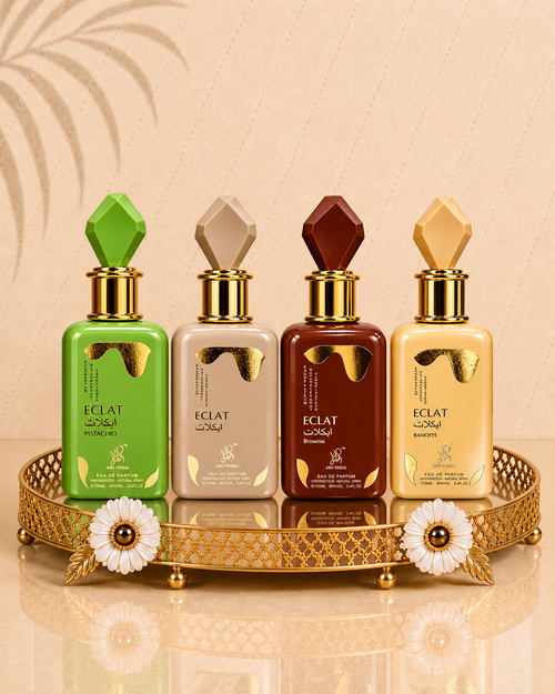 Set 4 Parfumuri Orientale de Dama - Éclat Banoffe + Éclat Pistachio + Éclat Vanilla + Éclat Brownie