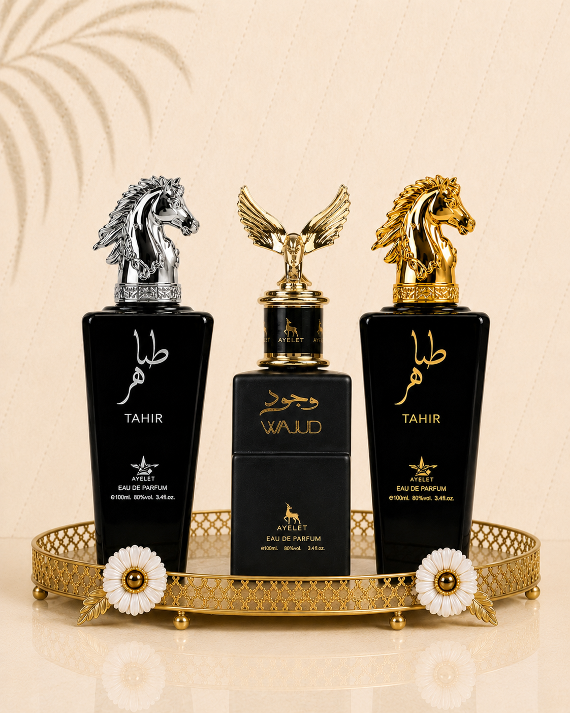 Set 3 Parfumuri Orientale De Barbati - Tahir Silver + Wajud + Tahir Gold