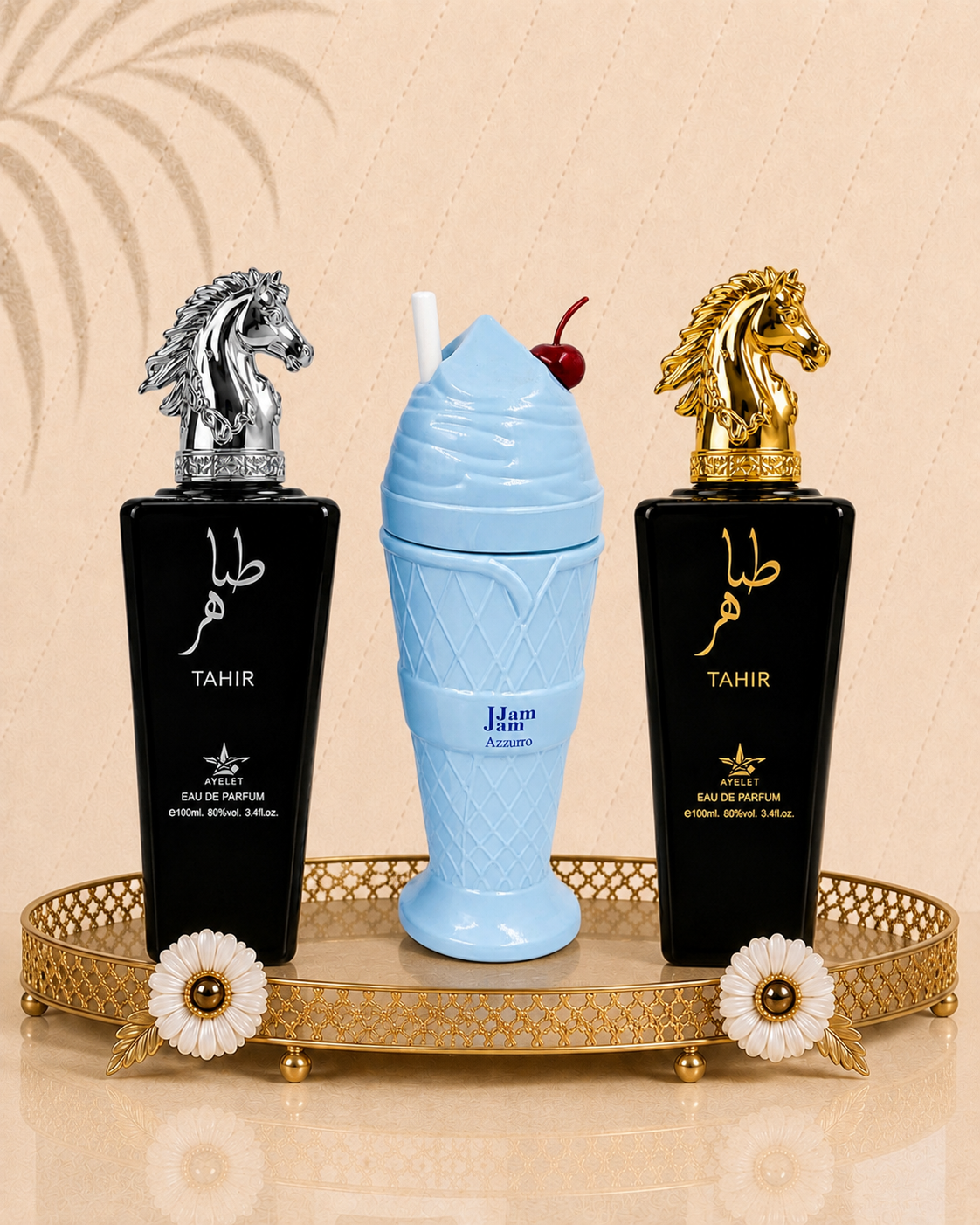 Set 3 Parfumuri Orientale De Barbati - Tahir Gold + Jam Jam Azzuro + Apollo Black