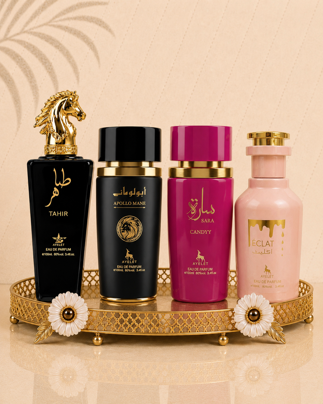 Set 4 Parfumuri Orientale ( 2xDama + 2xBarbat ) - Eclat + Sara Candy + Tahir + Apollo Black