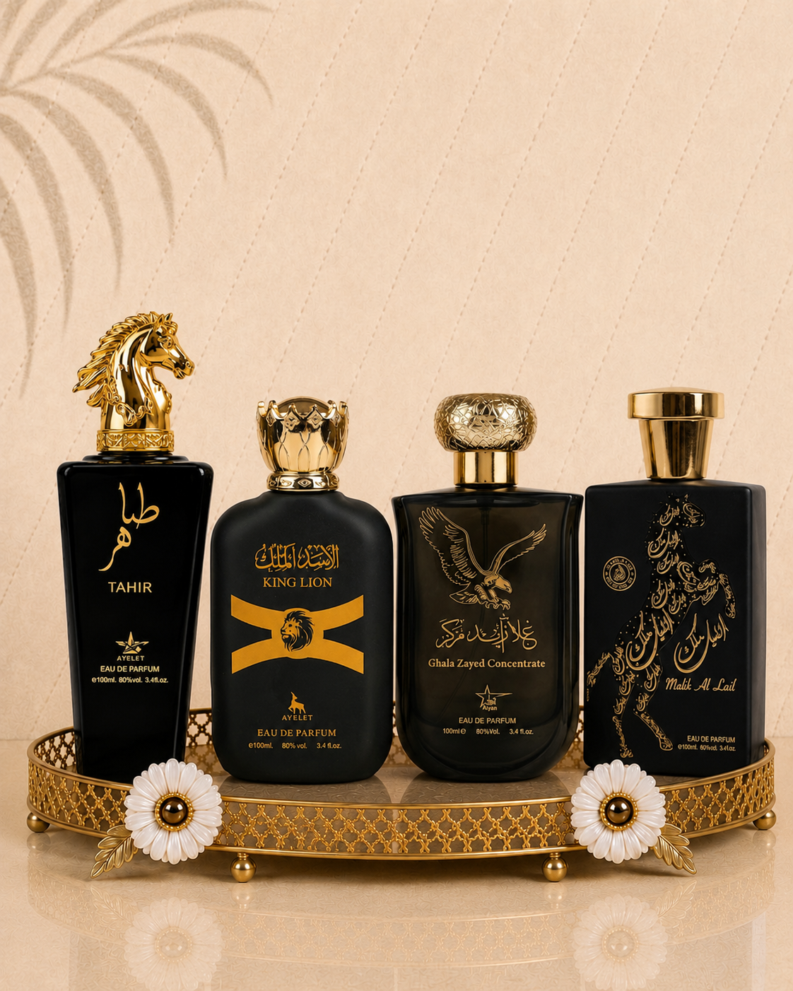 Set 4 Parfumuri Orientale Barbatesti - Tahir + King Lion + Ghala Zayed Concentrate + Malik al Lail
