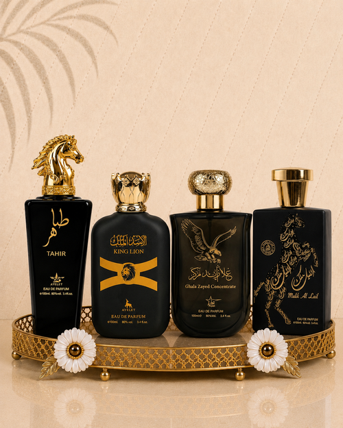 Set 4 Parfumuri Orientale Barbatesti - Tahir + King Lion + Ghala Zayed Concentrate + Malik al Lail
