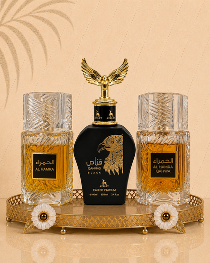 Set 3 Parfumuri Orientale De Barbati - Al Hamra Royal +  Wajud + Al Hamra Qahwa