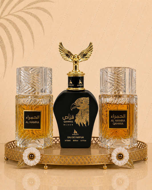 Set 3 Parfumuri Orientale De Barbati - Al Hamra Royal +  Wajud + Al Hamra Qahwa