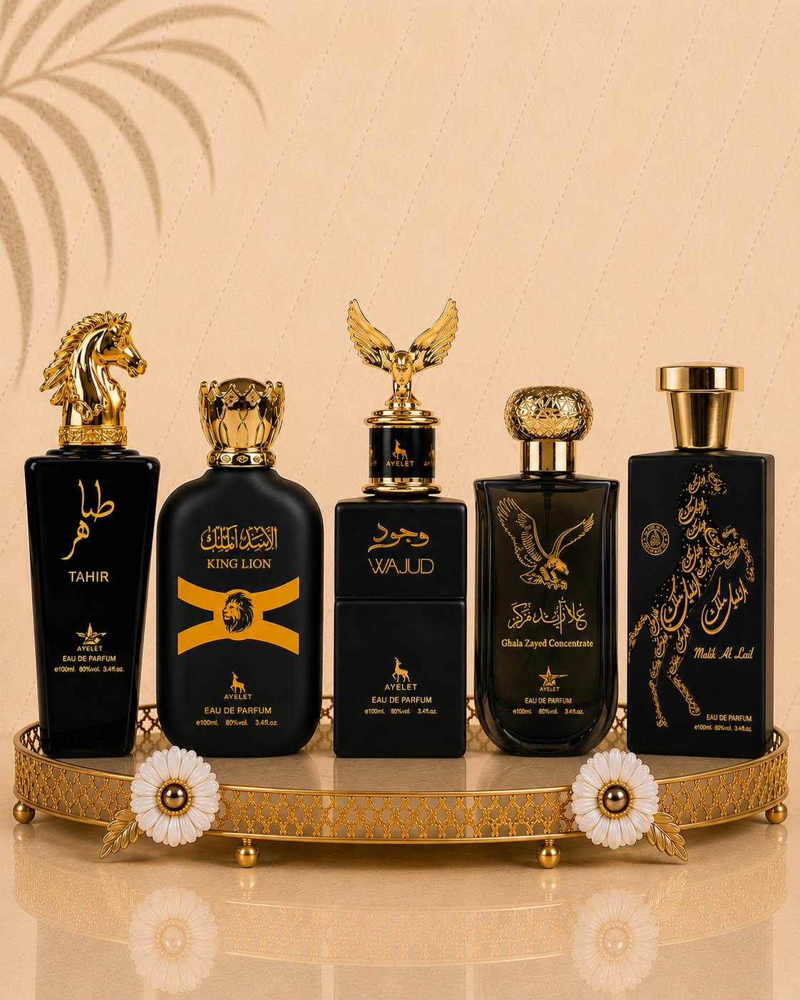 Set 5 Parfumuri Orientale Barbatesti - Tahir + King Lion + Ghala Zayed Concentrate + Malik al Lail + Wajud