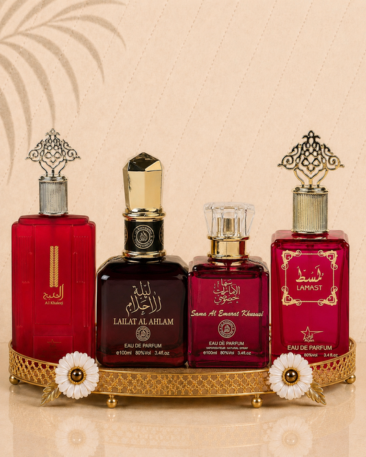 Set 4 Parfumuri Orientale De Dama - Al Khaleej + Sama Emarat + Lailat Ahlam + Lamast