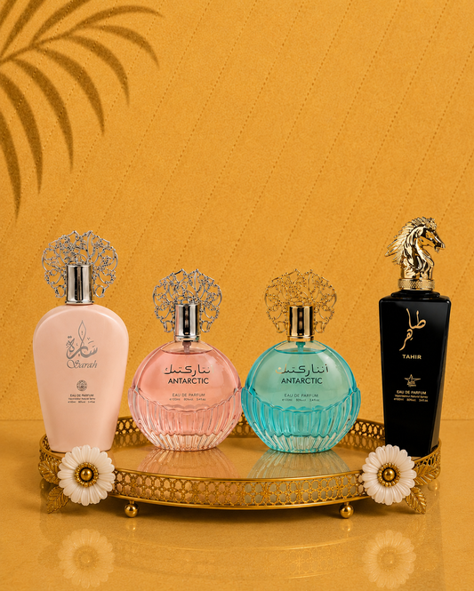 Set 4 Parfumuri Orientale ( 2xDama + 2xBarbat ) - Tahir + Antartic Blue + Antartic Pink + Sarah