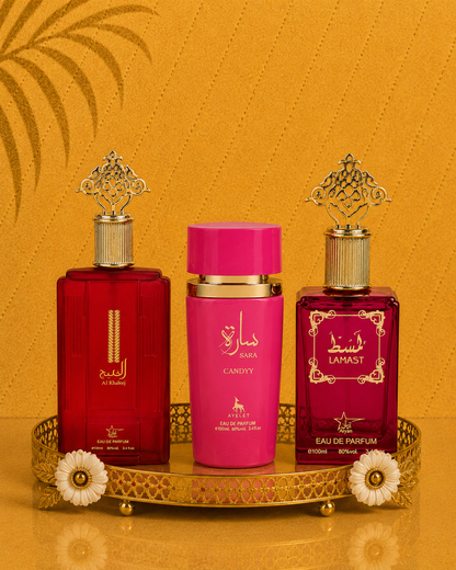 Set 3 Parfumuri Orientale de Dama - Lamast + Sara Candy + Al Khaleej