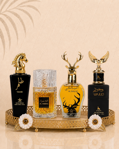 Set 4 Parfumuri Orientale Barbatesti - Tahir + Wajud + Al Hamra Royal + Maliki