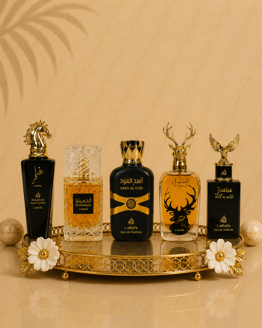 Set 5 Parfumuri Orientale Barbatesti - Tahir + King Lion + Al Hamra Royal + Maliki + Wajud