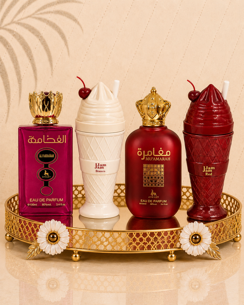 Set 4 Parfumuri Orientale De Dama - Jam Jam Red + Mughamarah + Jam Jam Bianco + Al Fakhamah
