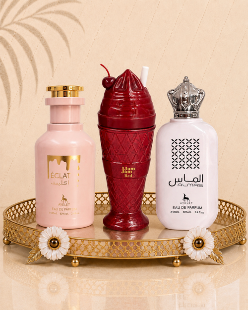 Set 3 Parfumuri Orientale de Dama - Eclat + Jam Jam Red + Almas