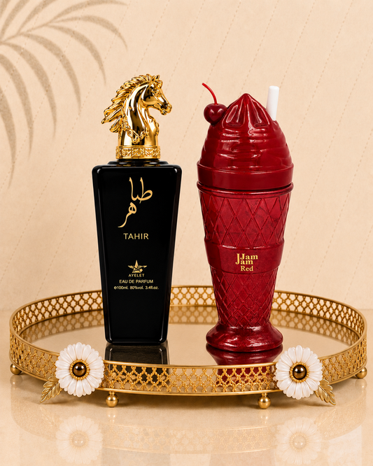 Set 2 Parfumuri Orientale (Dama + Barbat) - Tahir Gold + Jam Jam Red