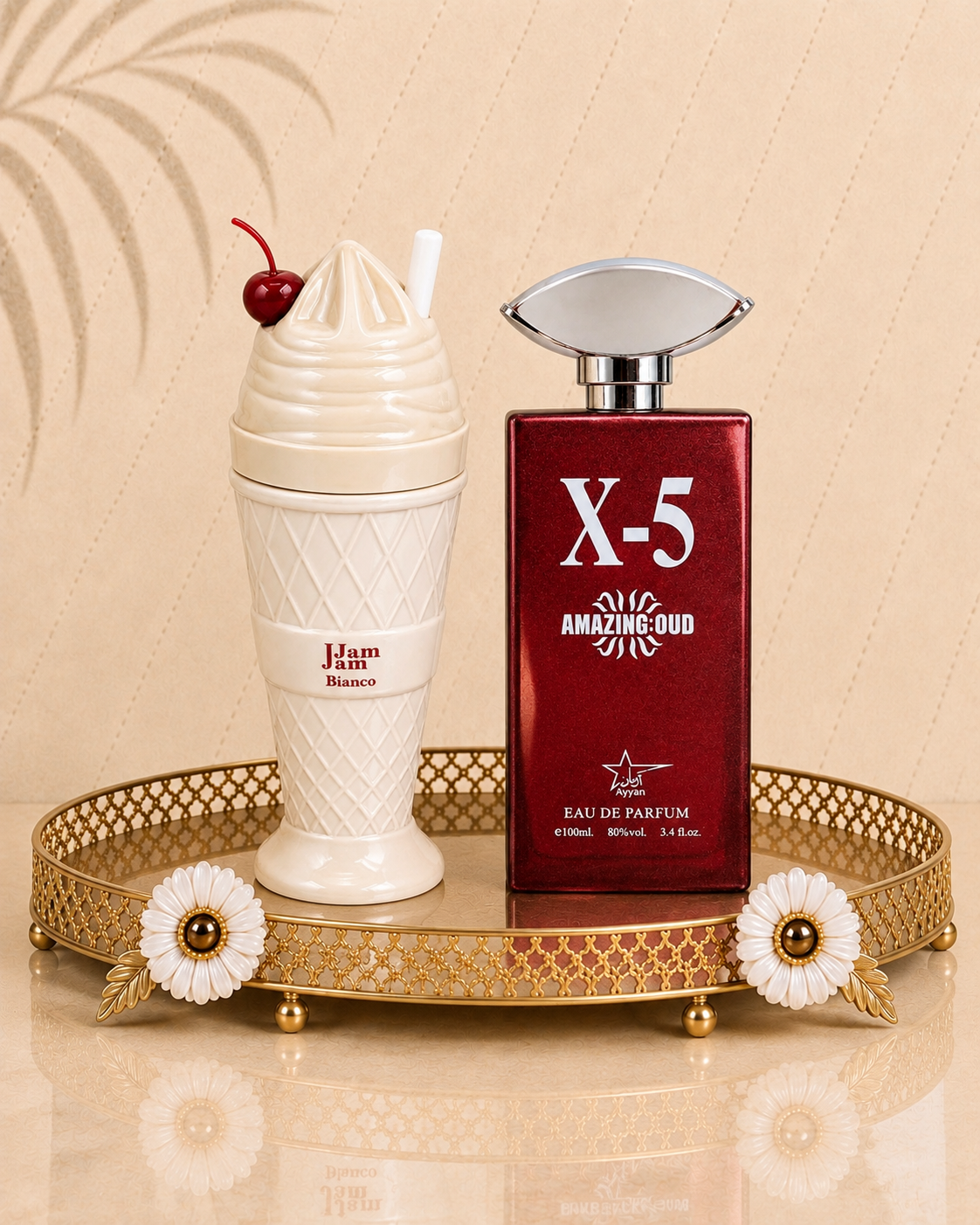 Set 2 Parfumuri Orientale (Dama + Barbat)- X5 Amazing Oud + Jam Jam Bianco