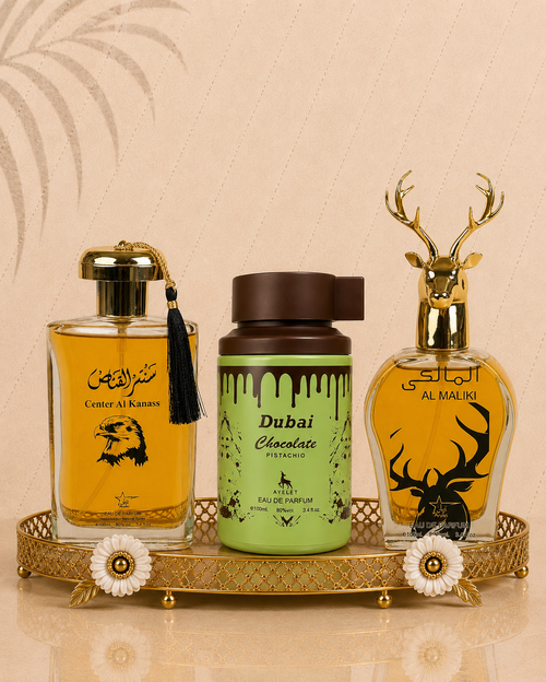 Set 3 Parfumuri Orientale De Barbati - Center El Kannas + Dubai Choco + Maliki