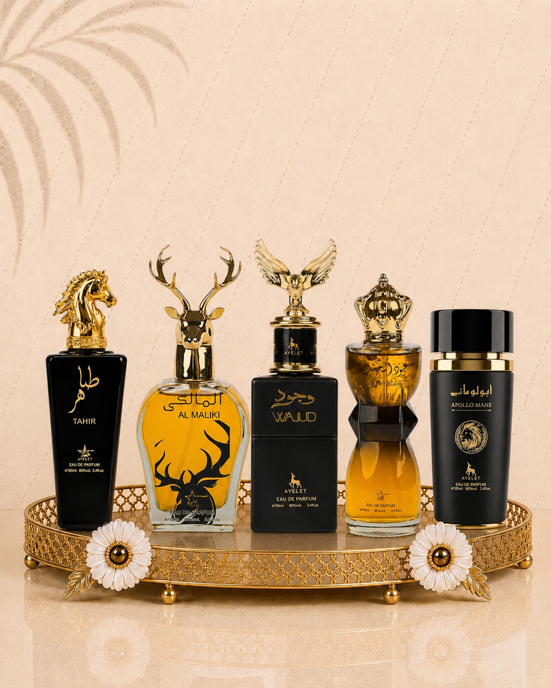 Set 5 Parfumuri Orientale Barbatesti - Tahir + Wajud + Apollo Black + Oud Al Khashab + Maliki