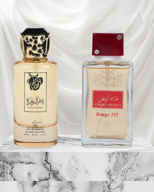 Set 2 Parfumuri Orientale De Dama - Attar + Faqat Abiyad