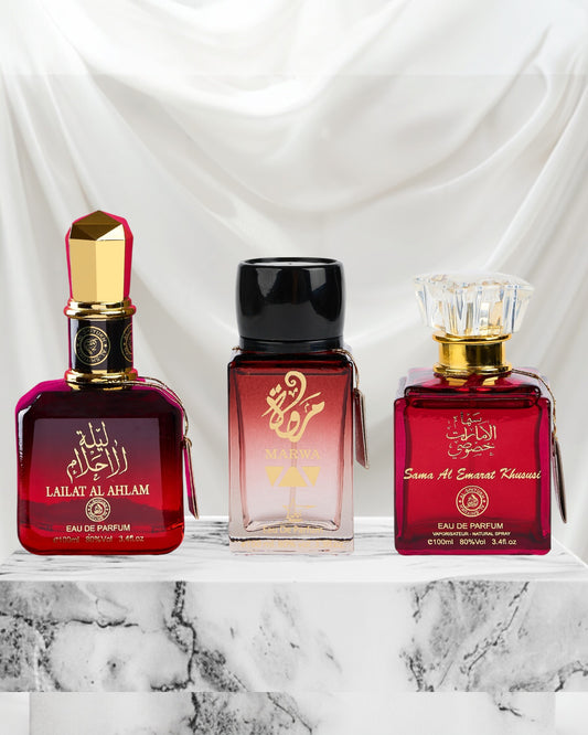 Set 3 Parfumuri Orientale De Dama - Lailat Al Ahlam + Marwa + Sama Al Emarat