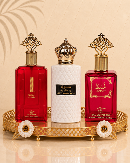 Set 3 Parfumuri Orientale De Dama - Lamast + Al Khaleej + Oud Romancia