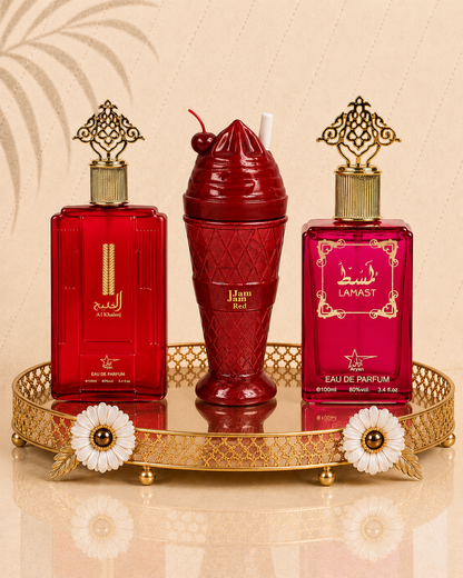 Set 3 Parfumuri Orientale De Dama - Jam Jam Red + Al Khaleej + Lamast