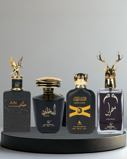 Set 4 Parfumuri Orientale De Barbati - Ain Al Nasr + Khulood + King Lion + Mehran