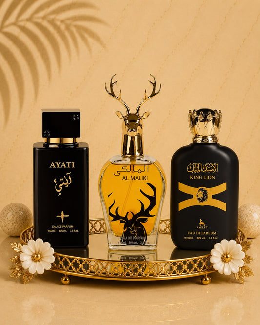 Set 3 Parfumuri Orientale De Barbati - Ayati Black + Al Maliki + King Lion
