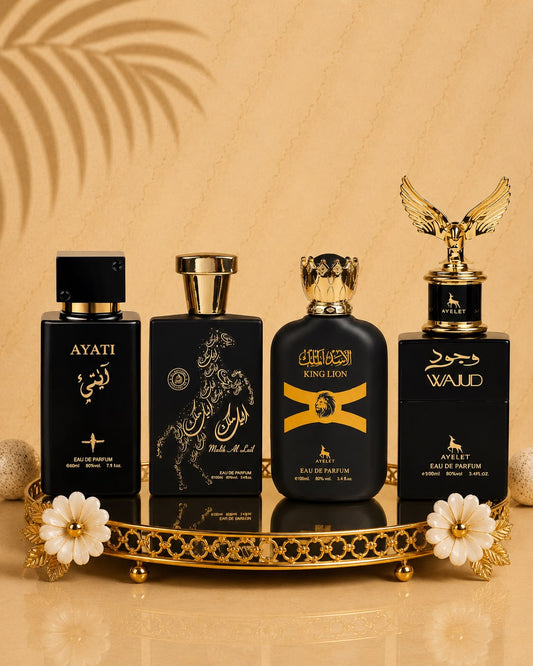 Set 4 Parfumuri Orientale De Barbati - Ayati Black + Malik al Lail + King Lion + Wajud