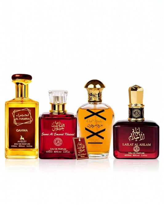 Set 4 Parfumuri Orientale De Dama - Al Hamra Qahwa + Sama Emarat + Oud Modern + Lailat Ahlam