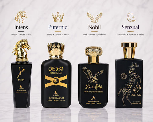 Set 4 Parfumuri Orientale Barbatesti - Tahir + King Lion + Ghala Zayed Concentrate + Malik al Lail